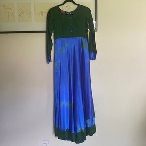 Ekanta Kalamkari Long sleeves gown dress